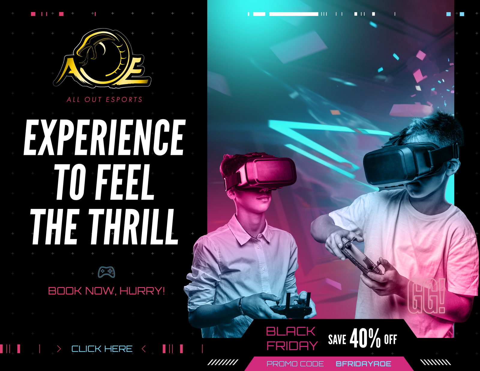 All Out E-Sports Black Friday Campaign project preview