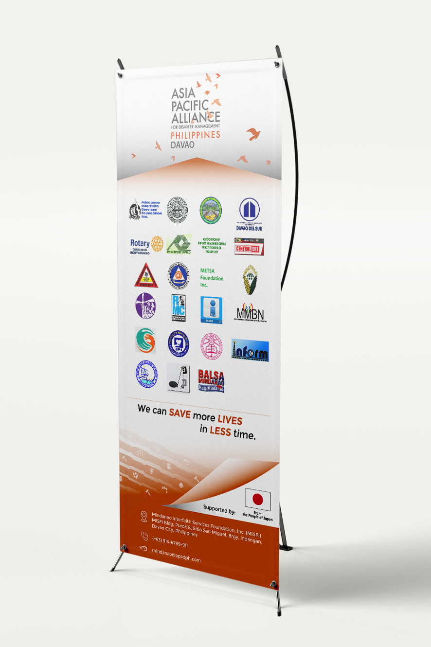 APAD Philippines Davao x-stand banner design