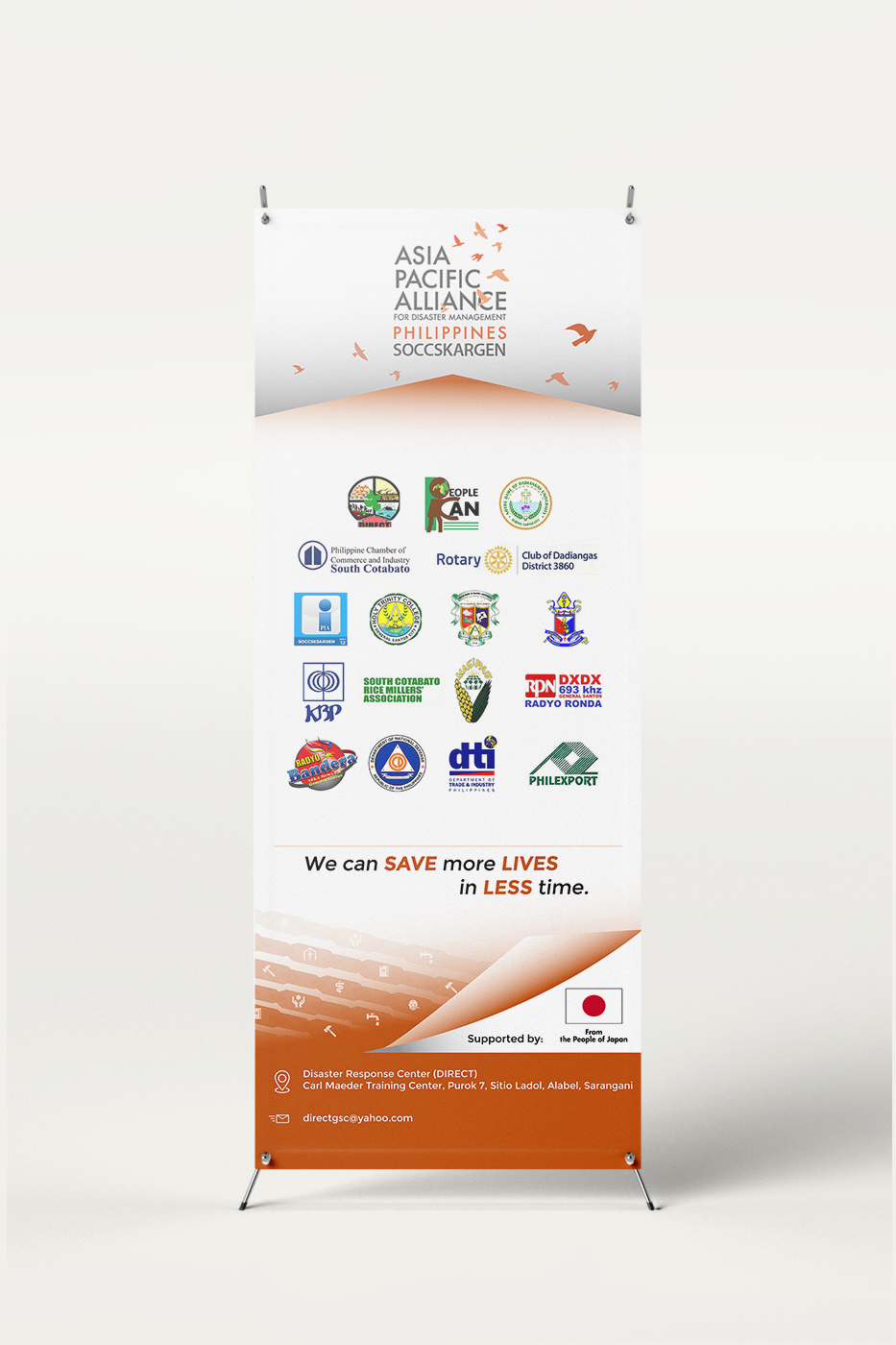 APAD Philippines Soccsksargen x-stand banner design